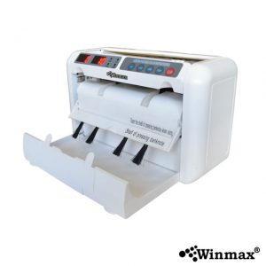เครื่องนับธนบัตรพกพา ใช้งานได้ทั้งไฟบ้านและแบตเตอรี่ พร้อมกระเป๋าหนังพกพา Winmax-O112