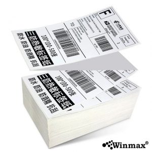 สติ๊กเกอร์บาร์โค้ด Thermal Label 40×80 1000 ดวง Winmax-DT4080