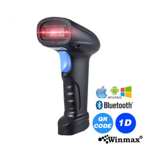 เครื่องอ่านบาร์โค้ดบลูทูธ Scanner Bluetooth รองรับบาร์โค้ด QR Code รุ่น Winmax-P307