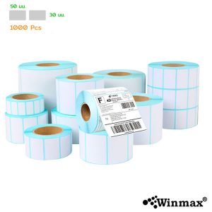 สติ๊กเกอร์ 50×30 mm 1000 pcs Thermal Barcode Label Sticker