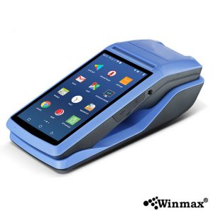 เครื่องขายหน้าร้านแบบพกพาพร้อมเครื่องพิมพ์ใบเสร็จในตัว POS Terminal Android System